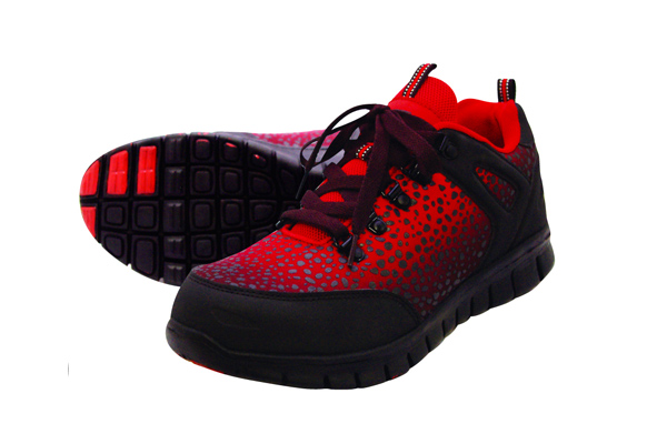 GROOVY メッシュ レッド 安全靴 エックストウキョウ X TOKYO 安全靴