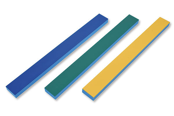 ラバー（ゴム）付ナラシバッカー（のり無）幅50mm 黄ラバー+青バッカー